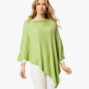 Coco + Carmen Lime Green Poncho OS